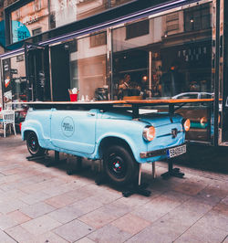 Side view of a car on road