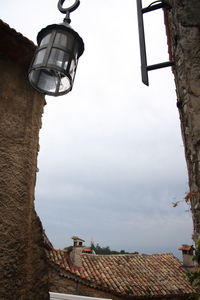 Low angle view of buildings against sky