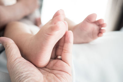 Close-up of hands