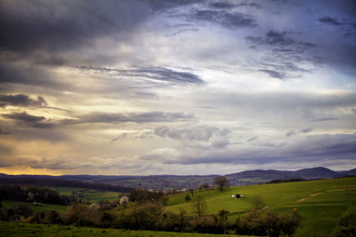 Scenic view of landscape against sky