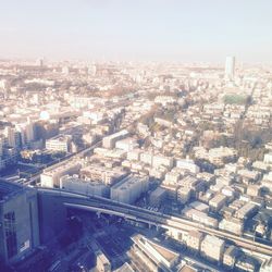 High angle view of cityscape