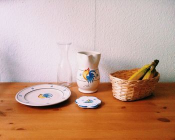 Close-up of food on table