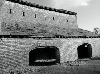 Low angle view of building against sky