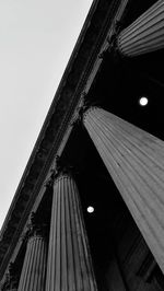 Low angle view of building against clear sky