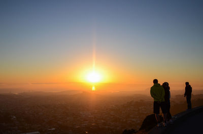 Sunset over landscape