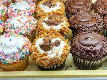 Close-up of cupcakes