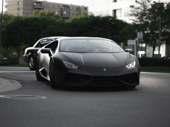 View of car parked on road