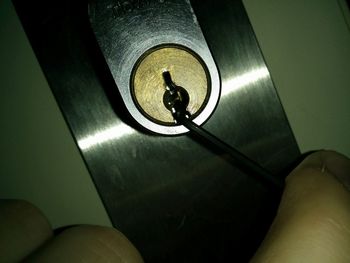 Low angle view of illuminated lights