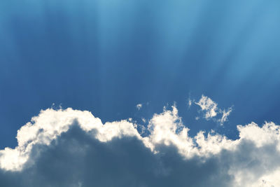 Low angle view of clouds in sky