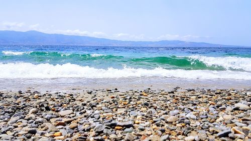 Scenic view of sea against sky