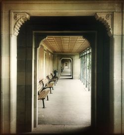 Corridor of building