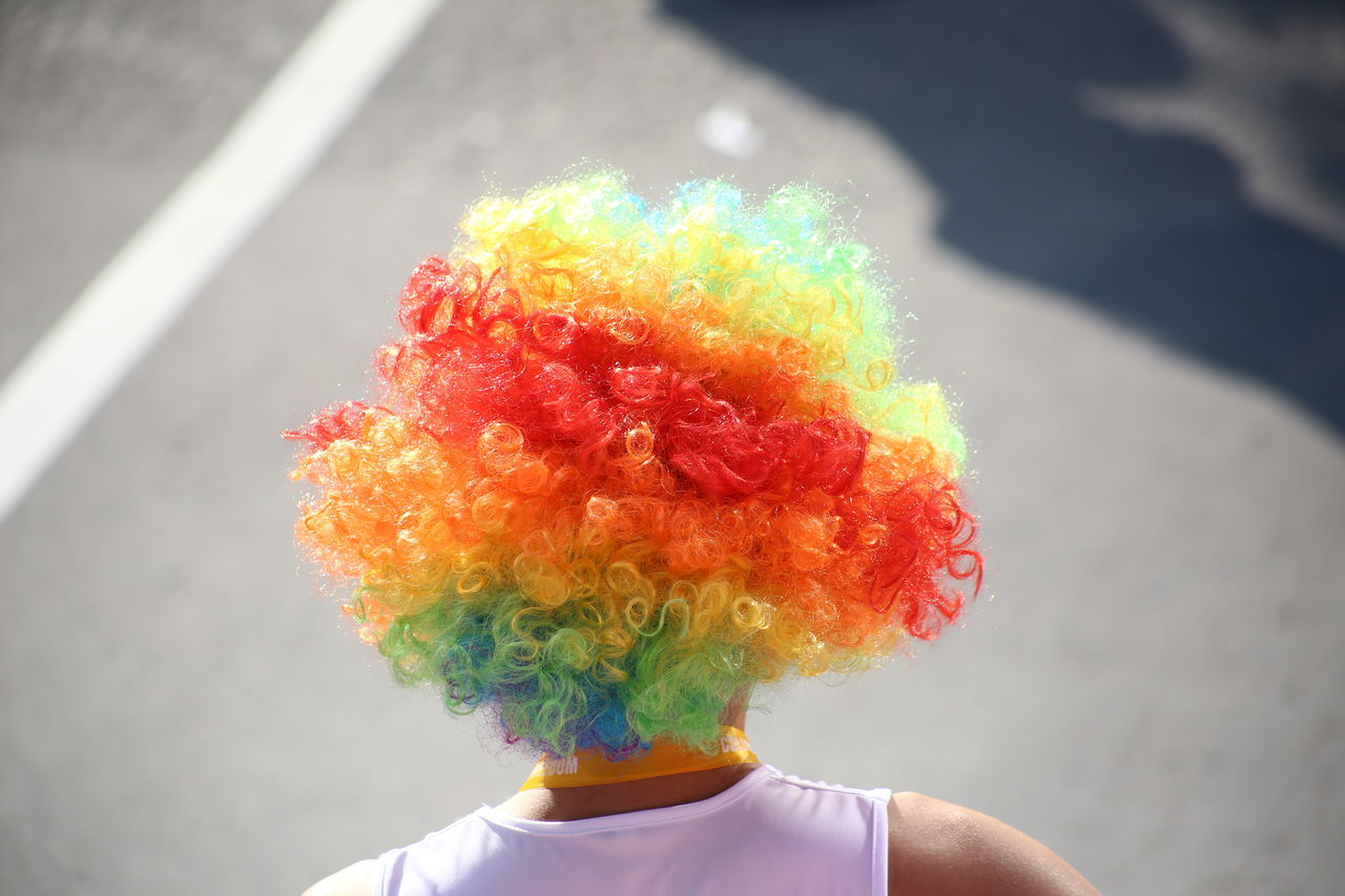 Rainbow afro