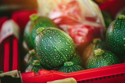 Organic acorn squash at farmers' market