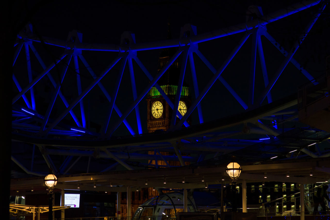 ILLUMINATED CAROUSEL AT NIGHT