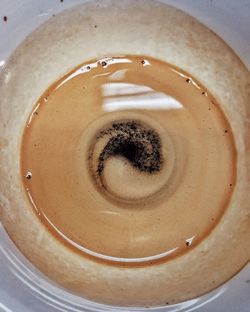 High angle view of coffee