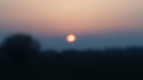 Defocused image of sky at sunset