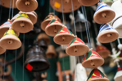 Decorations hanging for sale at market