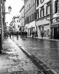 City street with buildings in background