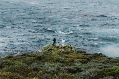 Man standing on beach