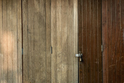 Full frame shot of wooden door