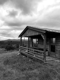 Abandoned built structure against sky