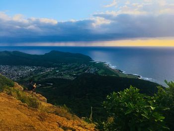 Scenic view of sea against sky