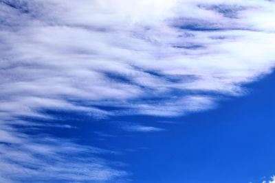 Low angle view of clouds in sky