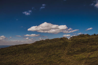 Low angle view of mountain against sky