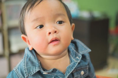 Portrait of cute baby boy