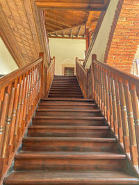 Low angle view of staircase in building