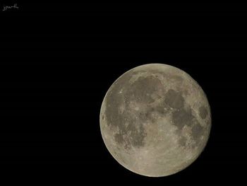 Low angle view of moon in sky