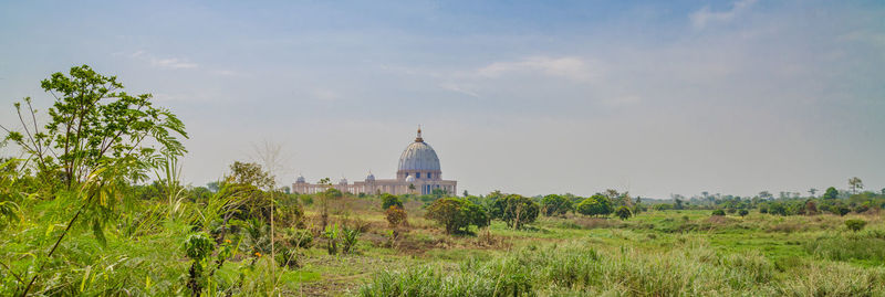 View of temple against sky