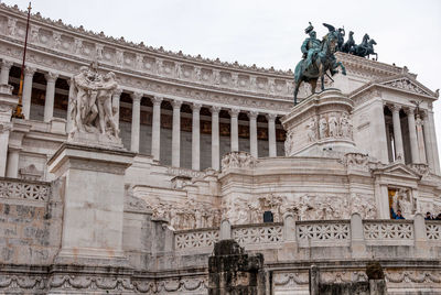 Low angle view of historical building