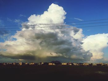 Panoramic view of cityscape against sky