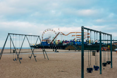 Playground on beach