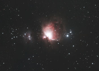 Low angle view of stars in sky at night