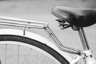 Close-up of bicycle wheel