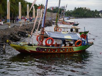 Boats in harbor