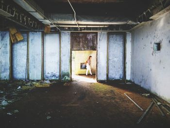 Man in corridor