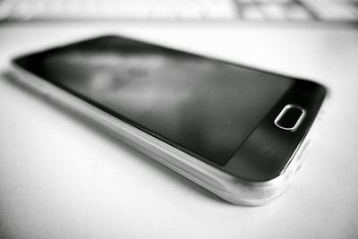Close-up of object over white background