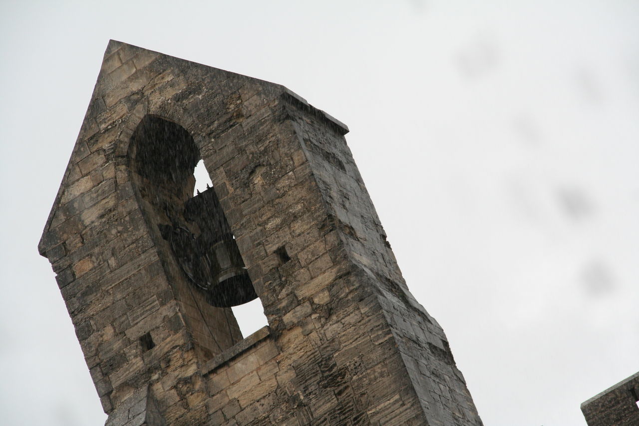 LOW ANGLE VIEW OF OLD RUINS OF TEMPLE