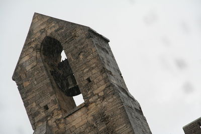 Low angle view of old temple