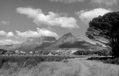 Scenic view of landscape against sky