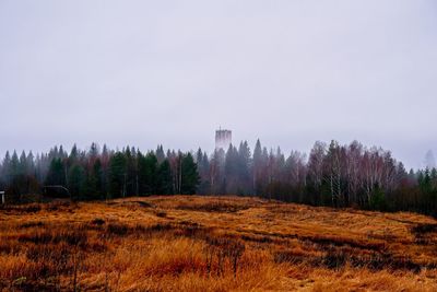 Old mine in the background