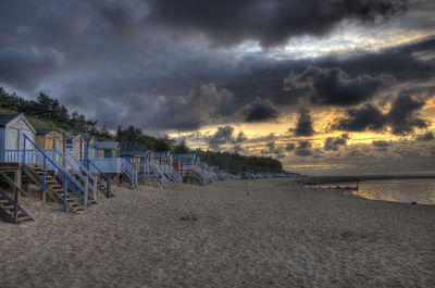 Storm clouds over sea