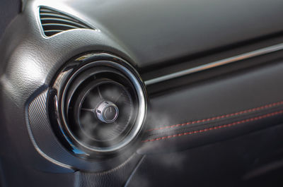 Close-up of car air conditioner