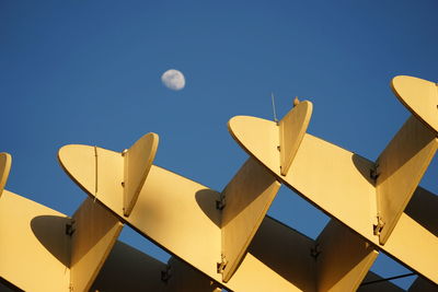 Low angle view of blue sky