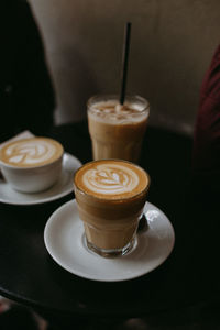 Coffee cup on table