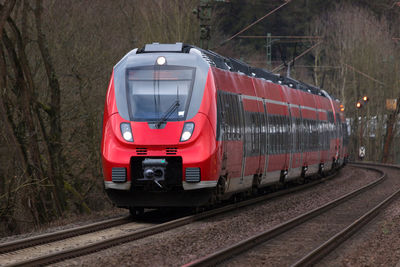 Train on railroad track