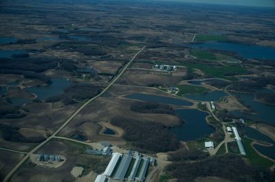 Aerial view of landscape